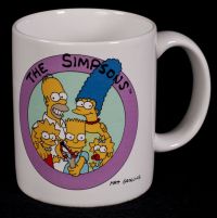The Simpsons Family Portrait Coffee Mug Vtg 90